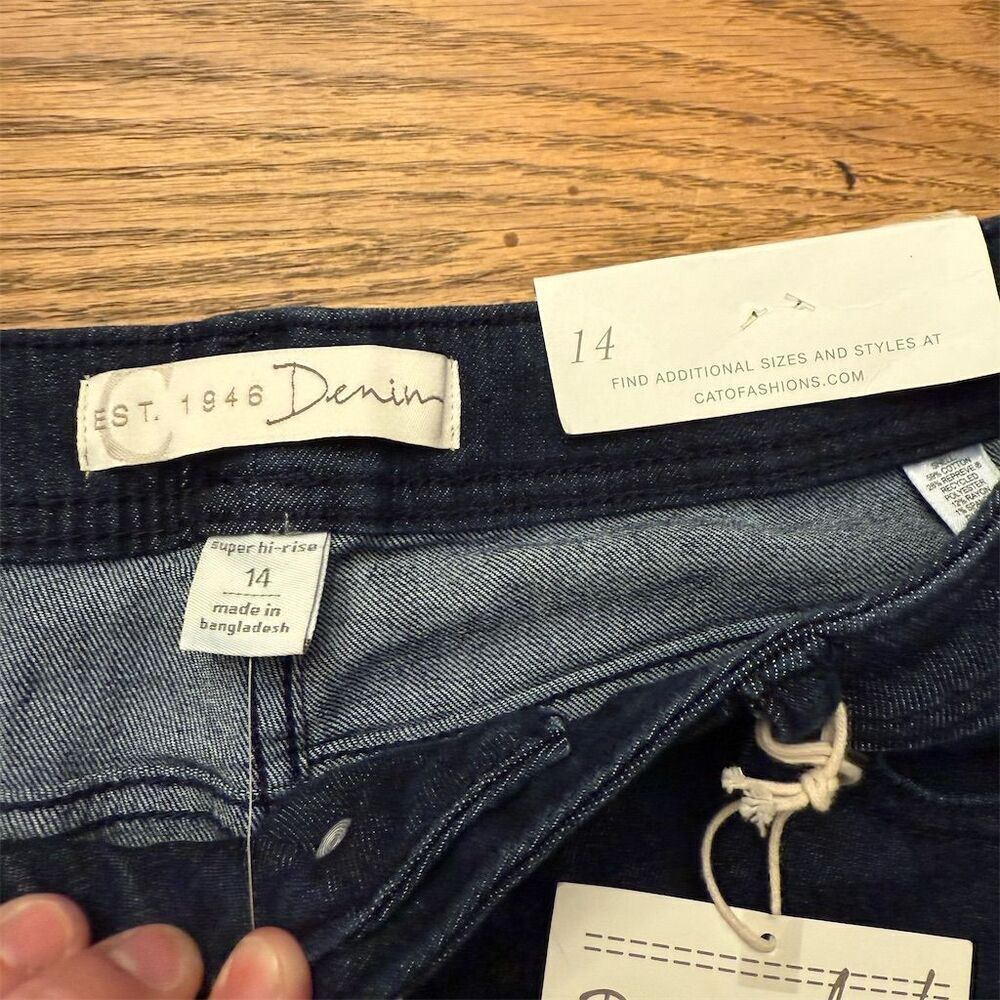 C Denim 1946 Women Jeans Blue Size 14 - Picture 3 of 6